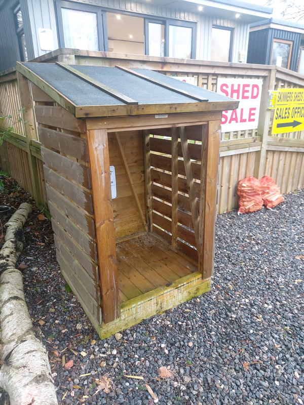 Logstore 3x3' front left corner view Logstore 3x3' front left corner view